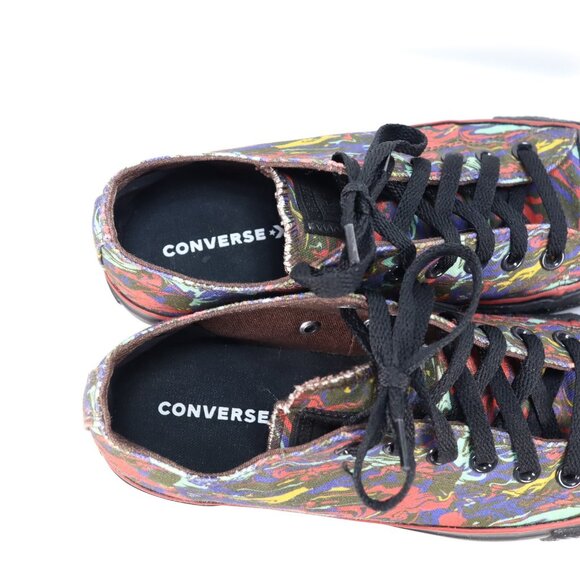 Converse Chuck Taylor Platform OX Womens Sz 8 Black Canvas Shoes 171210C Tie Dye - Picture 7 of 10